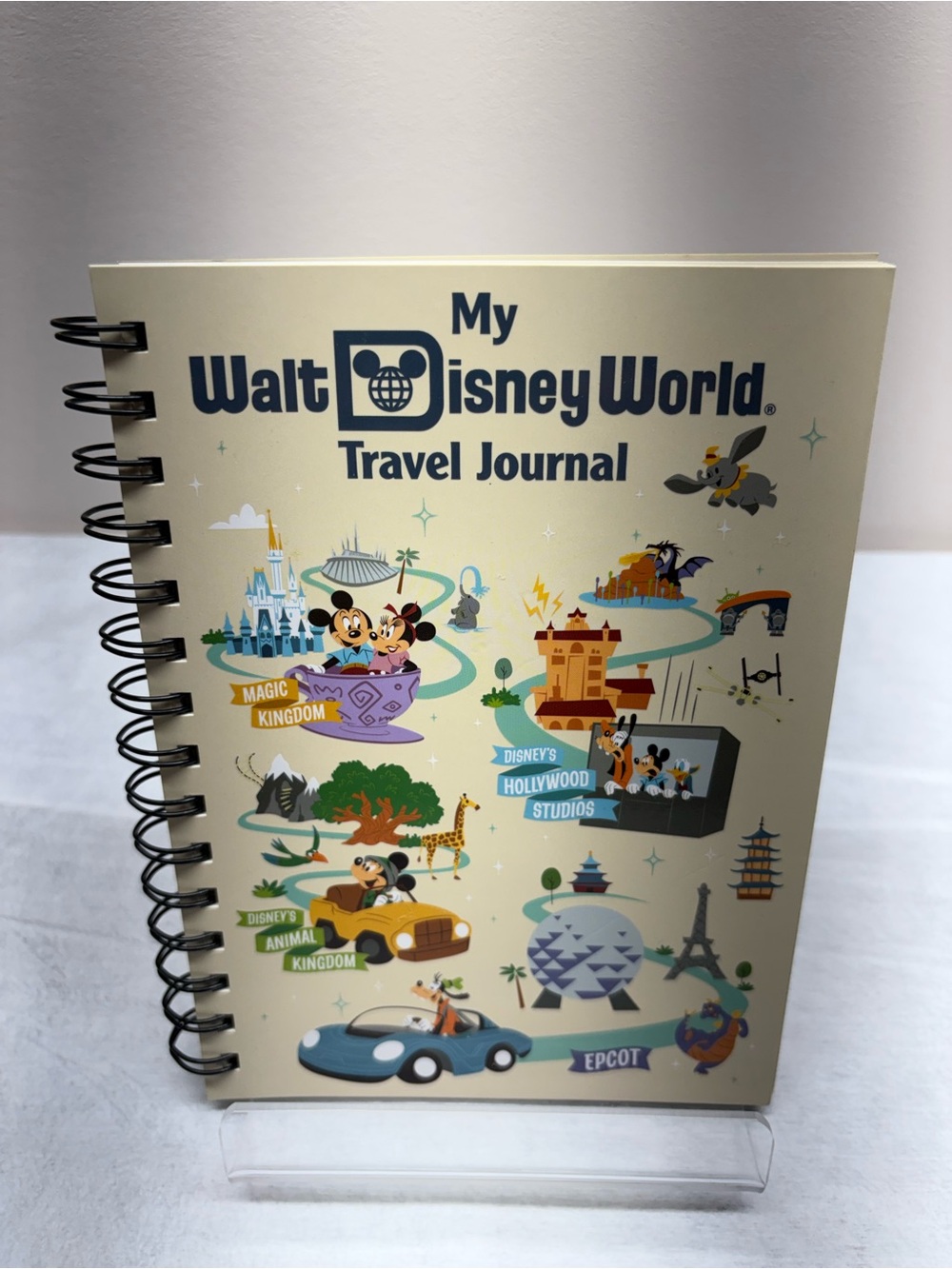 Walt Disney World Travel Journal - Cream with Multicolor Graphics Video Included